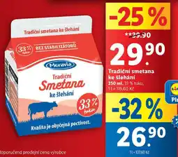 Lidl Tradiční smetana ke šlehání, 250 ml nabídka