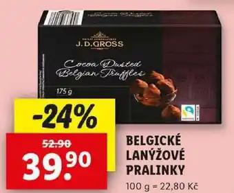 Lidl BELGICKÉ LANÝŽOVÉ PRALINKY, 175 g nabídka