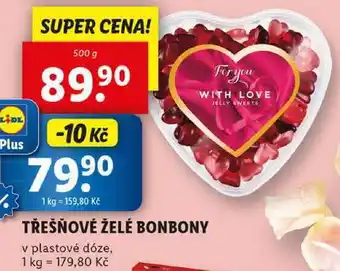 Lidl TŘEŠŇOVÉ ŽELÉ BONBONY, 500 g nabídka