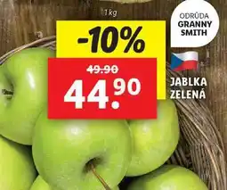 Lidl JABLKA ZELENÁ - ODRŮDA GRANNY SMITH, 1 kg nabídka