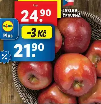 Lidl JABLKA ČERVENÁ - ODRŮDA RED DELICIUS, 1 kg nabídka