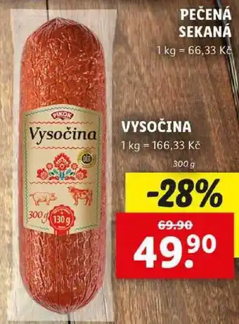 Lidl VYSOČINA, 300 g nabídka