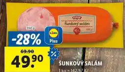 Lidl ŠUNKOVÝ SALÁM, 350 g nabídka