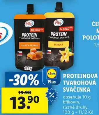 Lidl PROTEINOVÁ TVAROHOVÁ SVAČINKA, 125 g nabídka