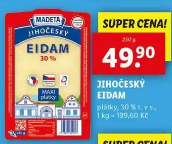 Lidl JIHOČESKÝ EIDAM, 250 g nabídka