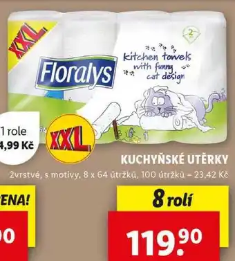 Lidl KUCHYŇSKÉ UTĚRKY, 8 rolí nabídka