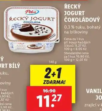 Lidl ŘECKÝ JOGURT ČOKOLÁDOVÝ, 140 g nabídka