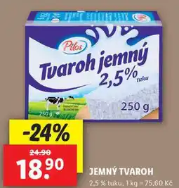 Lidl JEMNÝ TVAROH, 250 g nabídka