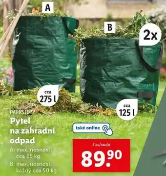 Lidl Pytel na zahradní odpad nabídka