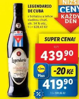 Lidl LEGENDARIO DE CUBA, 0,7 l nabídka