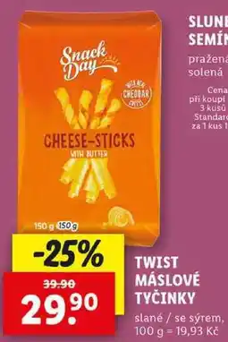 Lidl TWIST MÁSLOVÉ TYČINKY, 150 g nabídka