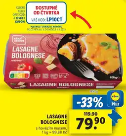 Lidl LASAGNE BOLOGNESE, 800 g nabídka