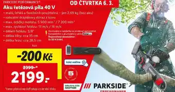 Lidl Aku řetězová pila 40 V nabídka