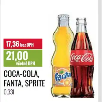 Ratio COCA-COLA, FANTA, SPRITE nabídka