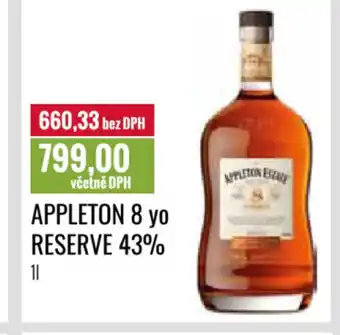 Ratio APPLETON 8 yo Reserve 43% nabídka