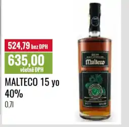 Ratio MALTECO 15 yo 40% nabídka