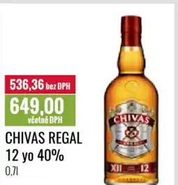 Ratio CHIVAS REGAL 12 yo 40% nabídka