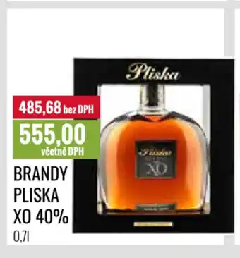 Ratio BRANDY PLISKA XO 40% nabídka