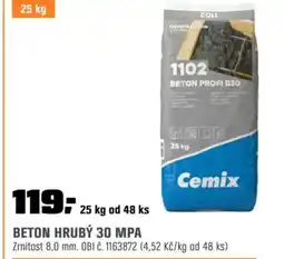 OBI CEMIX Beton hrubý 30 MPA nabídka