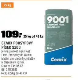 OBI CEMIX Podsypový písek 9200 nabídka