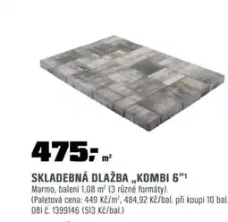 OBI Skladebná dlažba „Kombi 6"¹ nabídka