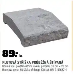 OBI Plotová stříška průběžná štípaná nabídka