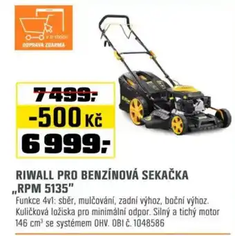 OBI Riwall pro benzínová sekačka ,,RPM 5135" nabídka