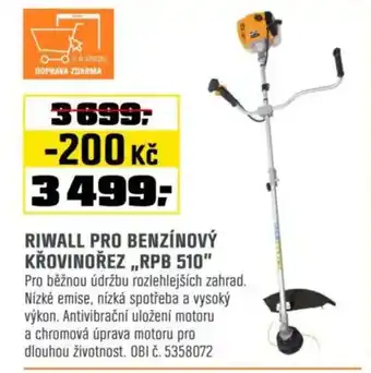 OBI Riwall pro benzínový křovinořez,, RPB 510" nabídka