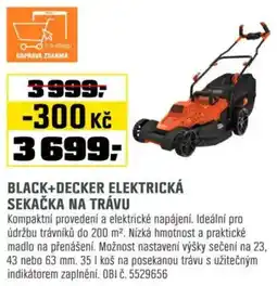 OBI BLACK+DECKER Elektrická sekačka na trávu nabídka