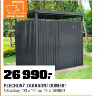 OBI Plechový zahradní domek' nabídka