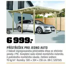 OBI Přístřešek pro Jedno auto nabídka