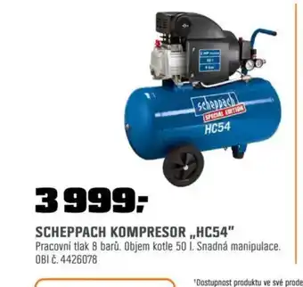 OBI SCHEPPACH Kompresor „,HC54" nabídka