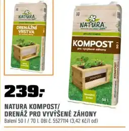 OBI Natura kompost/ drenáž pro vyvýšené záhony nabídka