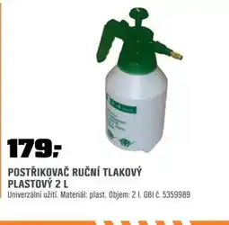 OBI Postřikovač ruční tlakový plastový nabídka