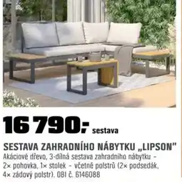 OBI Sestava zahradního nábytku „Lipson" nabídka