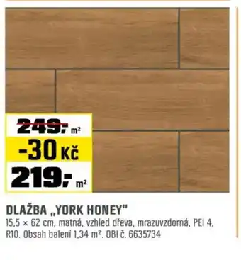 OBI Dlažba „,York honey" nabídka