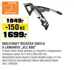 OBI Wolfcraft řezačka vinylu a laminátu „VLC 800" nabídka