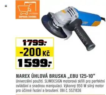 OBI NAREX úhlová bruska „EBU 125-10″ nabídka