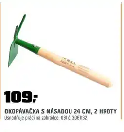 OBI Okopávačka s násadou 24 cm, 2 hroty nabídka