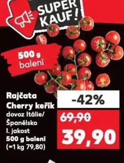 Kaufland Rajčata Cherry keřík nabídka