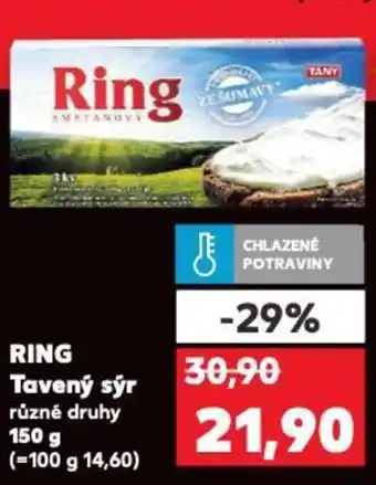 Kaufland RING Tavený sýr nabídka