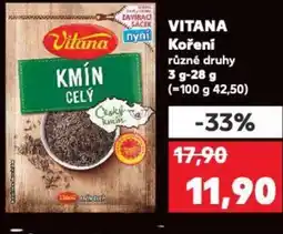 Kaufland VITANA Koření nabídka