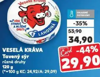 Kaufland VESELÁ KRÁVA Tavený sýr nabídka