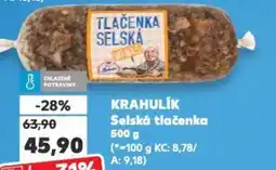 Kaufland KRAHULIK Selská tlačenka nabídka