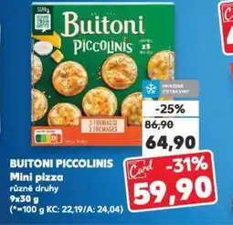 Kaufland BUITONI PICCOLINIS Mini pizza nabídka