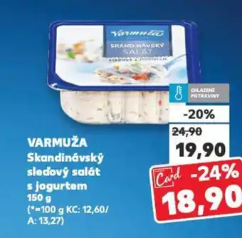 Kaufland VARMUŽA Skandinávský sledový salát s jogurtem nabídka