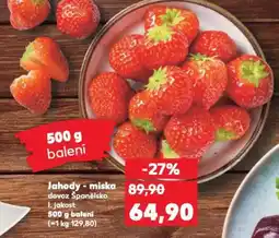 Kaufland Jahody - miska nabídka