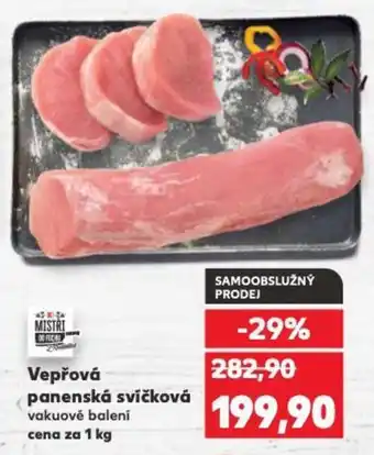 Kaufland Vepřová panenská svíčková nabídka