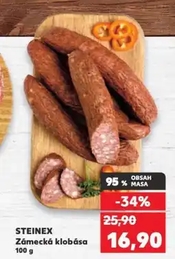 Kaufland STEINEX Zámecká klobása nabídka