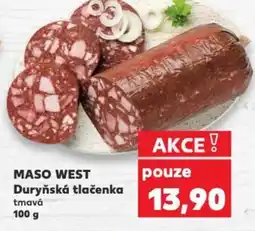 Kaufland MASO WEST Duryňská tlačenka nabídka